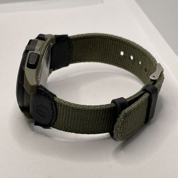 Timex Expedition T49993 Men's Green Nylon Digital Gray Dial Quartz Watch TMR30 - Picture 7 of 10